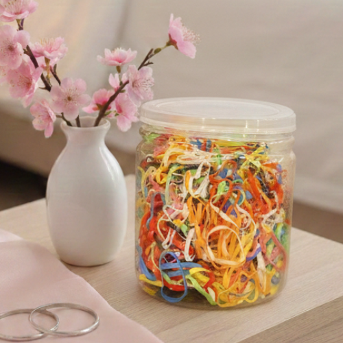 Carbo Kaleidoscope Bulk Elastics Jar