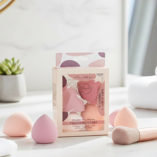 4pcs Sweet Face Blender Bliss Bundle: Cloud Puffs Set