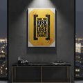 "Take the Risk" Luxury Motivational Art