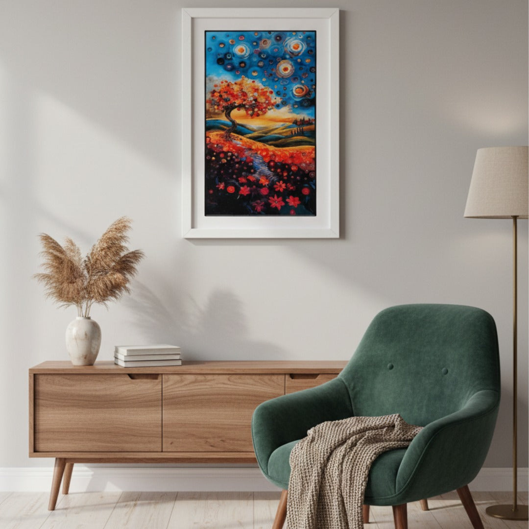 Surrealist Nature Landscape Framed Art