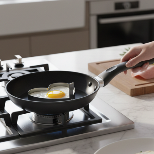 heart-shaped egg mold