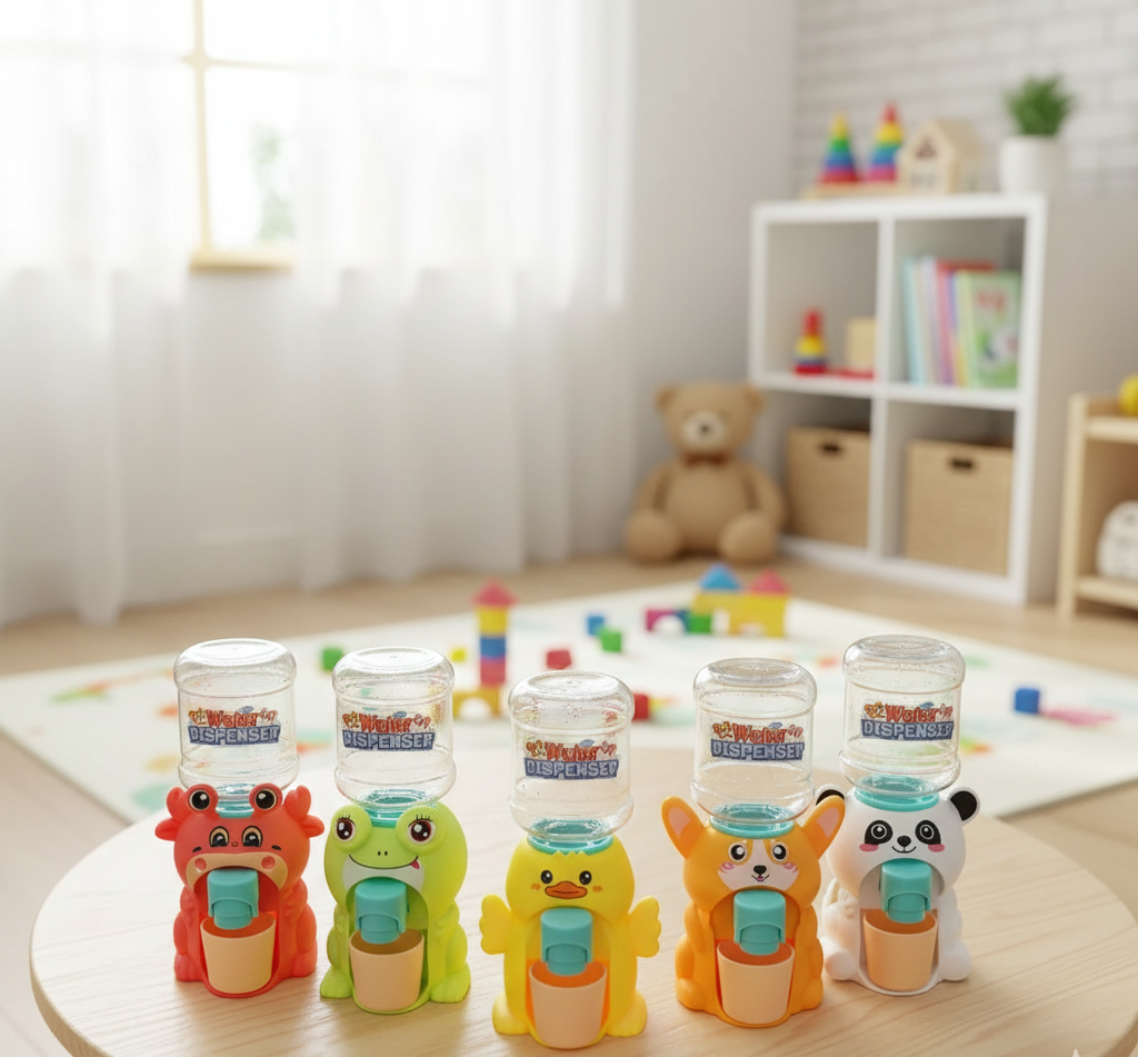 Cute Animal Mini Water Dispenser for Kids