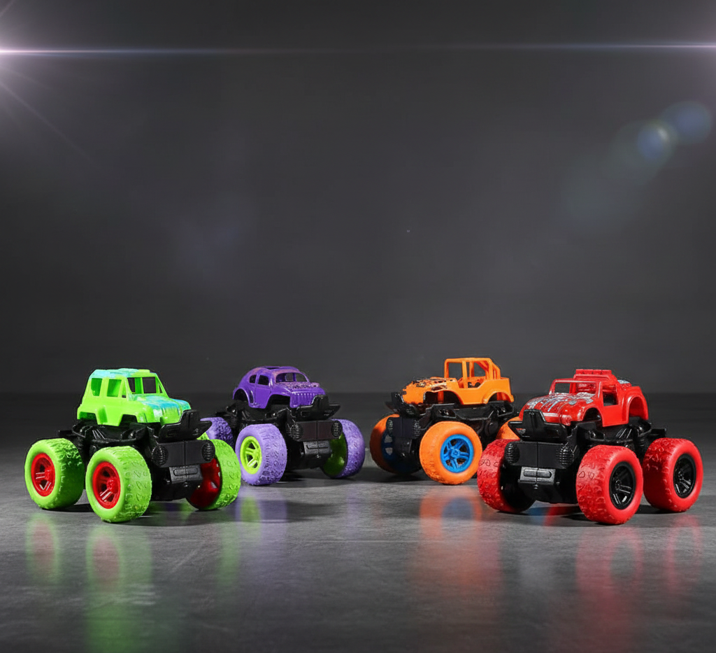 Inertial Off-Road Toy Vehicle | Push & Go Monster Truck for Kids