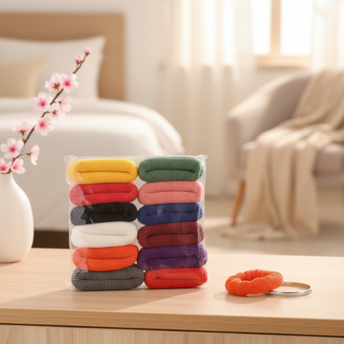 Multi-Tonal Twisted Texture Hair Tie Collection