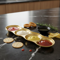Artisan Gold Quad-Compartment Condiment Tray