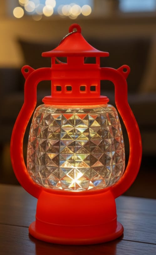 Vintage-Style Prismatic LED Lantern